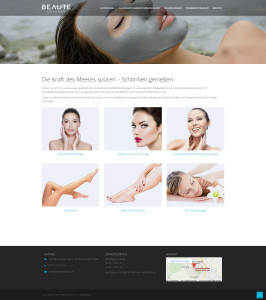 Neue Webseite für das Kosmetikinstitut Beauté de la mer in Donaueschingen